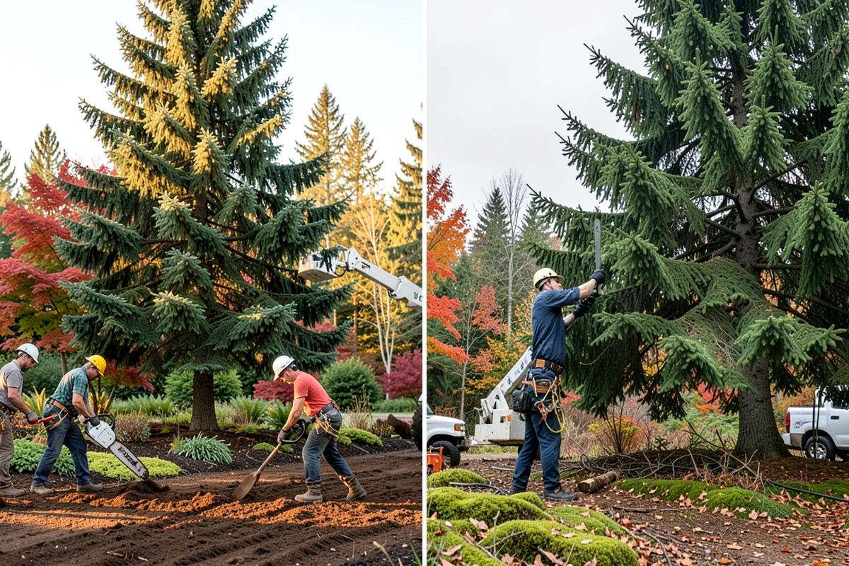 Diseased tree removal in Sedro-Woolley, Skagit County, WA - On-site assessment and hazard evaluation