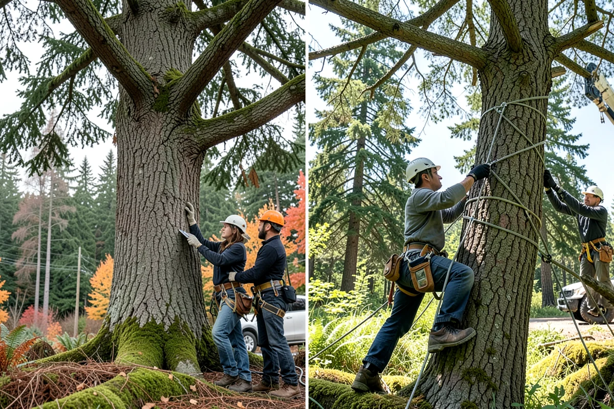 Diseased tree removal in Snoqualmie, King County, WA - On-site assessment and hazard evaluation