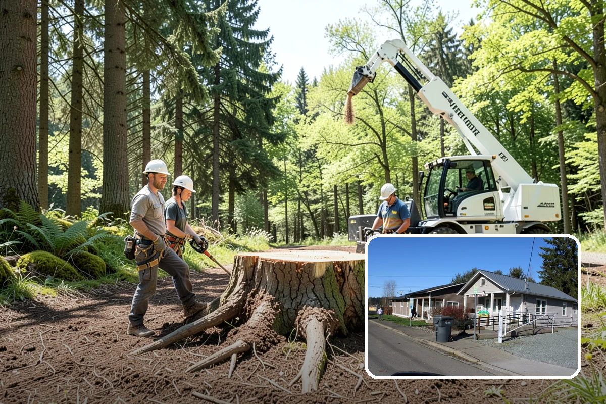 Diseased tree removal in South Prairie, Pierce County, WA - Removes safety hazards and reduces liability
