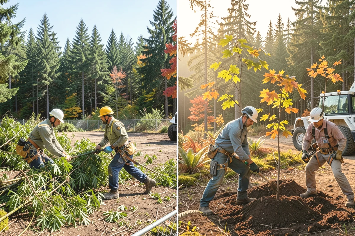 Diseased tree removal in Steilacoom, Pierce County, WA - On-site assessment and hazard evaluation