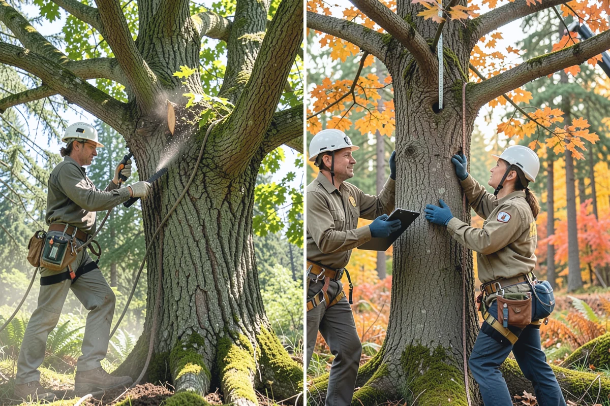 Diseased tree removal in Sumner, Pierce County, WA - On-site assessment and hazard evaluation