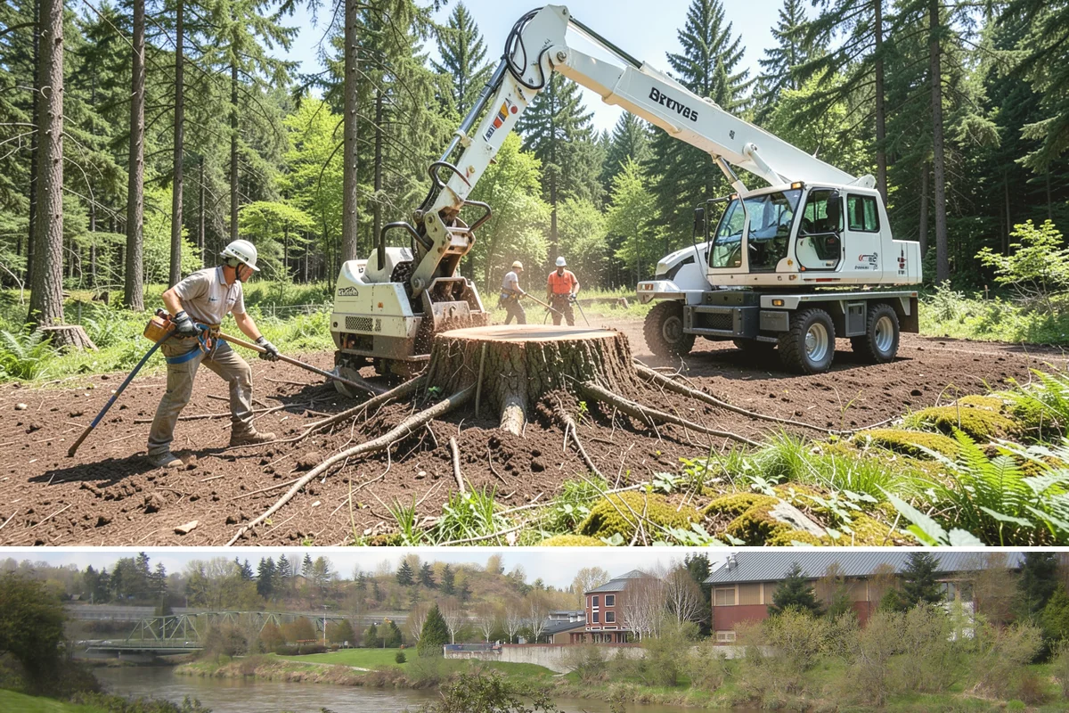 Diseased tree removal in Tukwila, King County, WA - Work can be performed year-round in the Puget Sound climate but requires extra caution during wet seasons due to slippery...