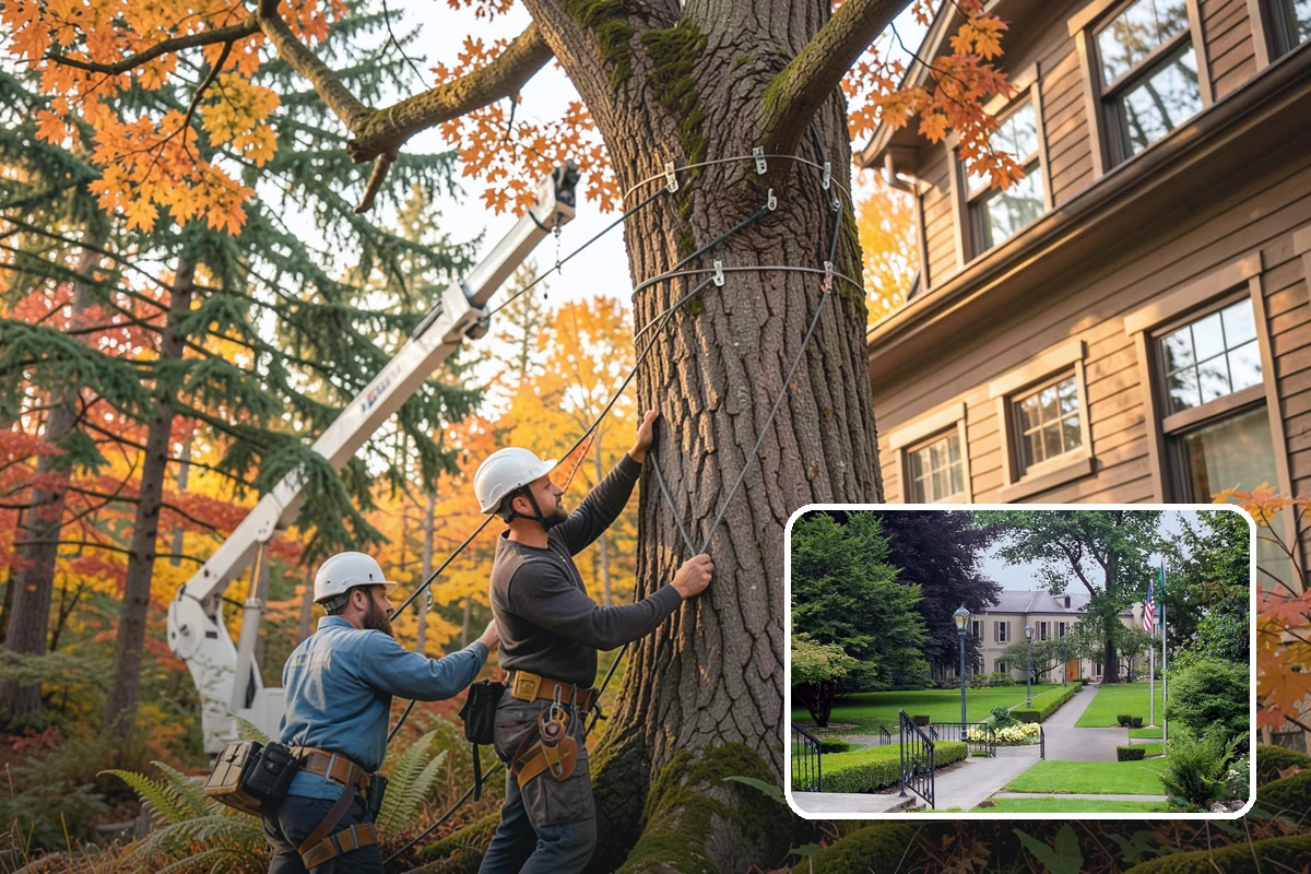 Diseased tree removal in Woodinville, King County, WA - Removes safety hazards and reduces liability