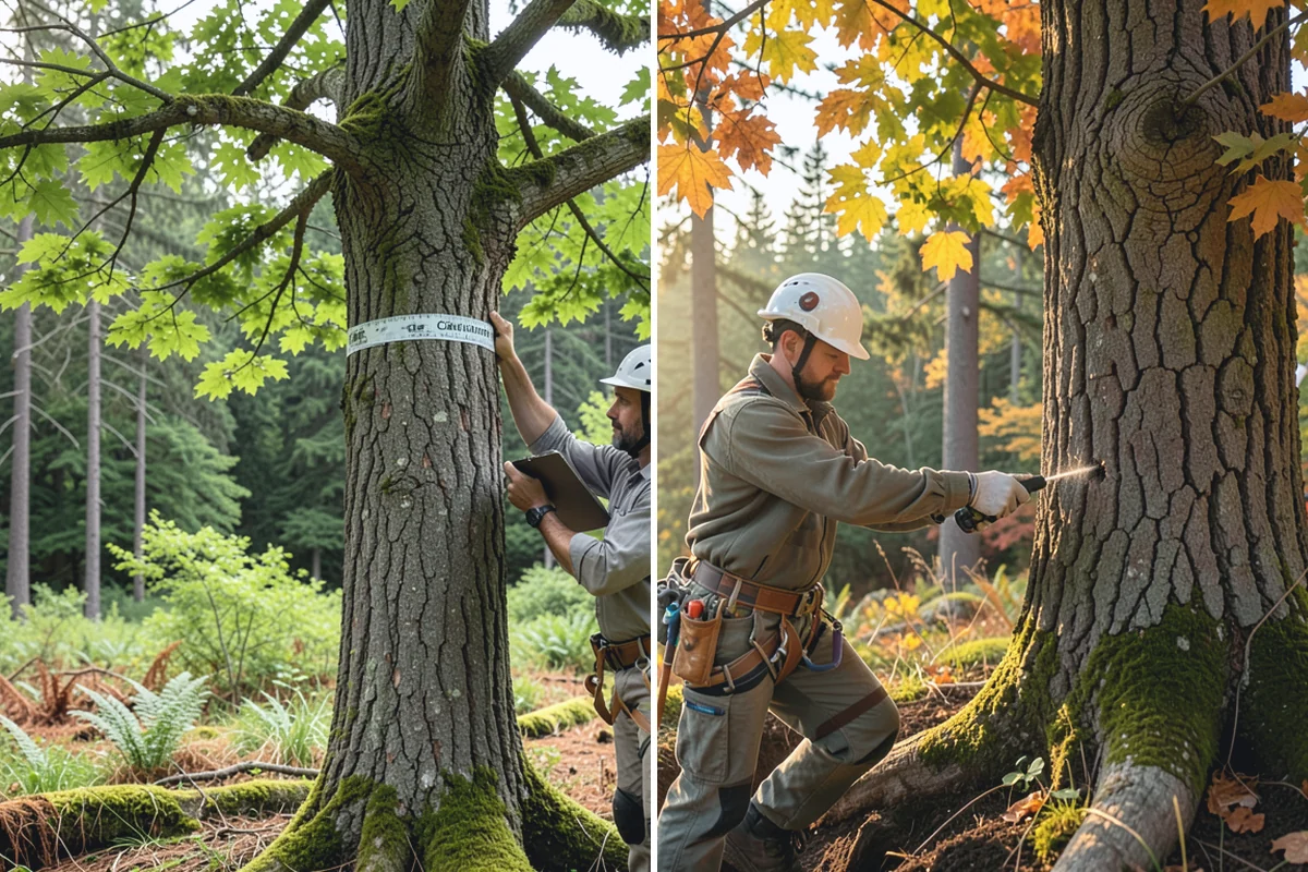 Diseased tree removal in Woodinville, King County, WA - On-site assessment and hazard evaluation