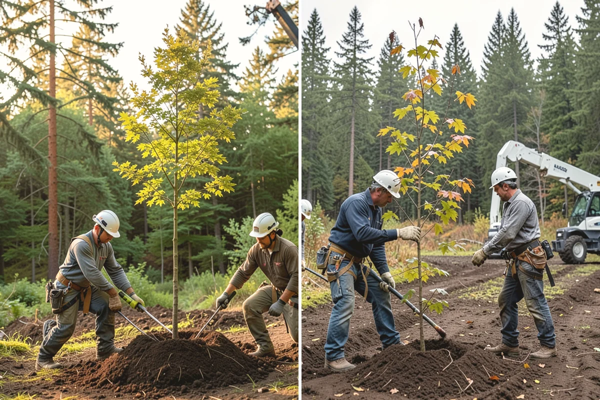 Driveway clearance pruning in Burien, King County, WA - Assess canopy condition and pruning objectives