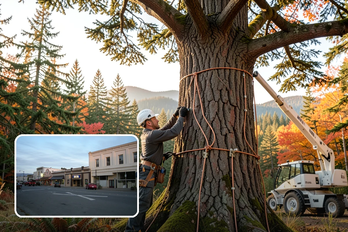 Driveway clearance pruning in Burlington, Skagit County, WA - Improves tree structure, health, and appearance