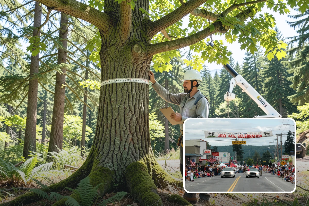 Driveway clearance pruning in Carnation, King County, WA - Improves tree structure, health, and appearance