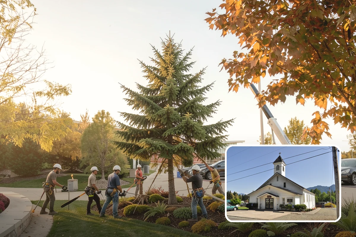 Driveway clearance pruning in Concrete, Skagit County, WA - Improves tree structure, health, and appearance