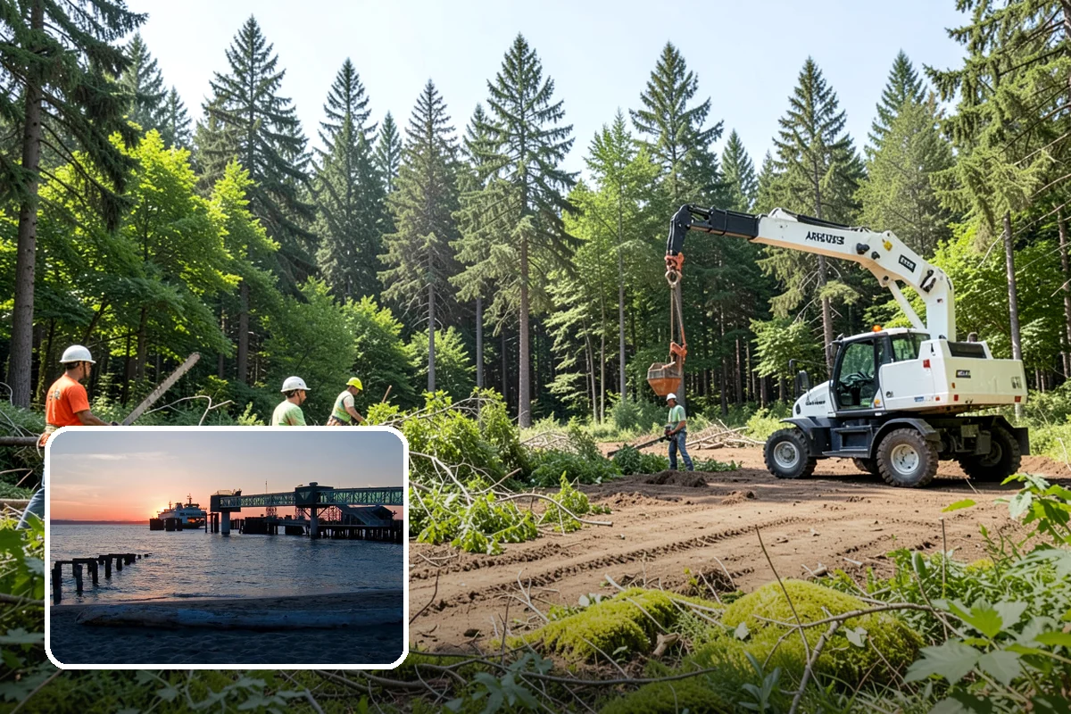 Driveway clearance pruning in Edmonds, Snohomish County, WA - Improves tree structure, health, and appearance