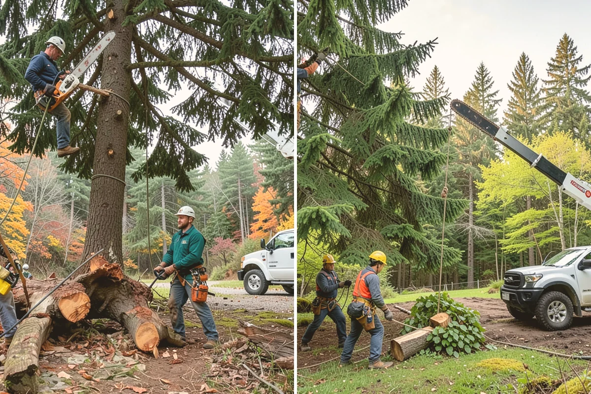 Driveway clearance pruning in Edmonds, Snohomish County, WA - Assess canopy condition and pruning objectives