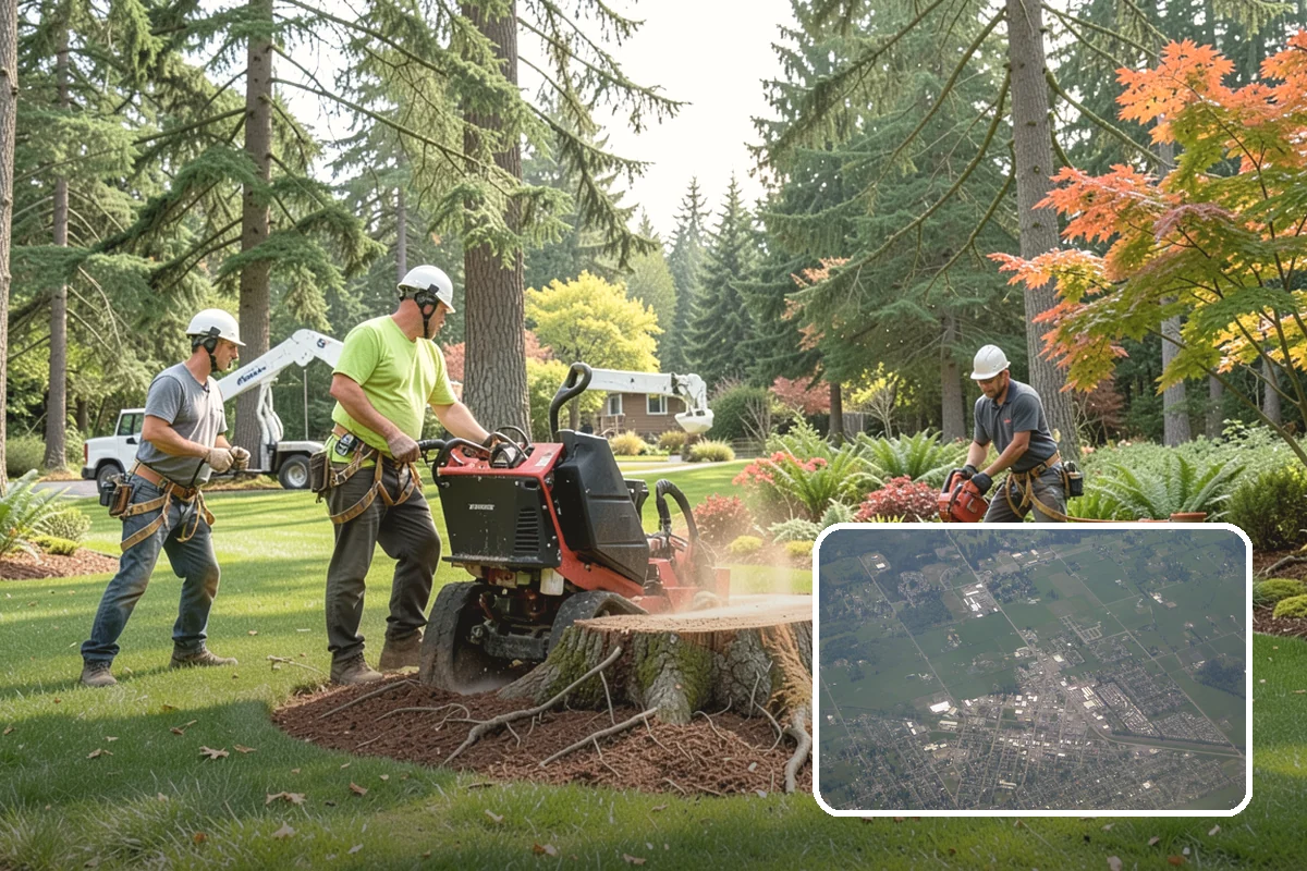 Driveway clearance pruning in Enumclaw, King County, WA - Improves tree structure, health, and appearance