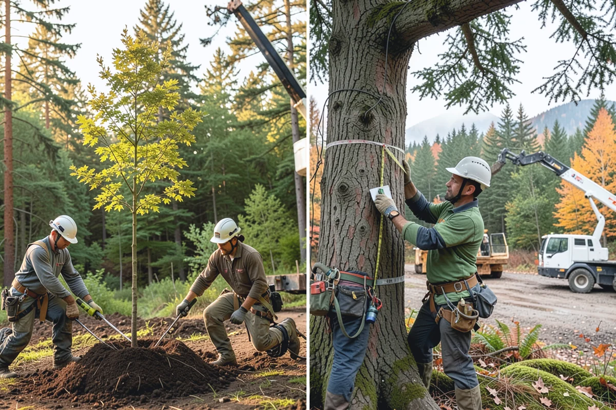 Driveway clearance pruning in Gold Bar, Snohomish County, WA - Assess canopy condition and pruning objectives