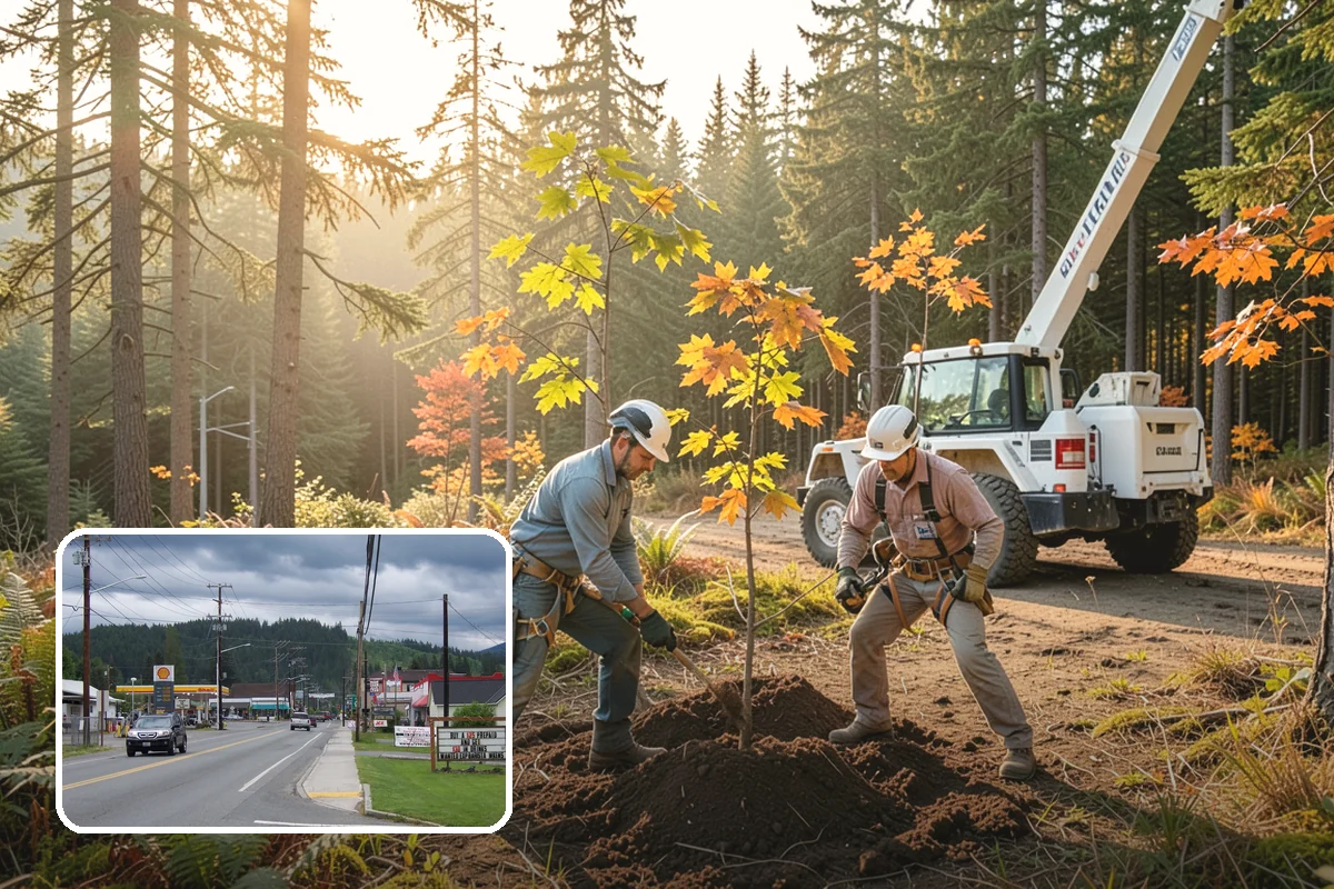 Driveway clearance pruning in Granite Falls, Snohomish County, WA - Improves tree structure, health, and appearance
