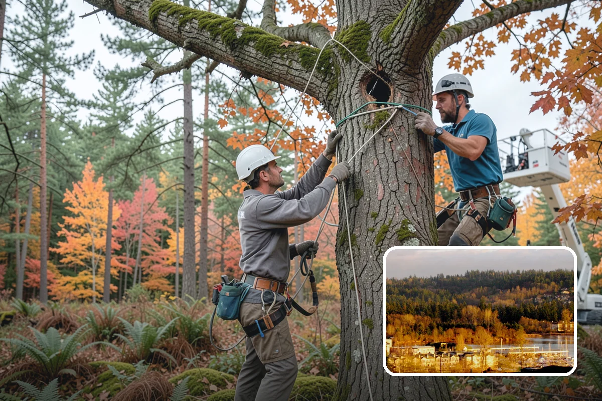 Driveway clearance pruning in Kenmore, King County, WA - Improves tree structure, health, and appearance