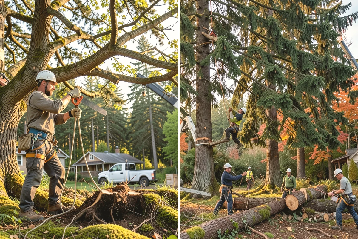 Driveway clearance pruning in Lake Stevens, Snohomish County, WA - Assess canopy condition and pruning objectives