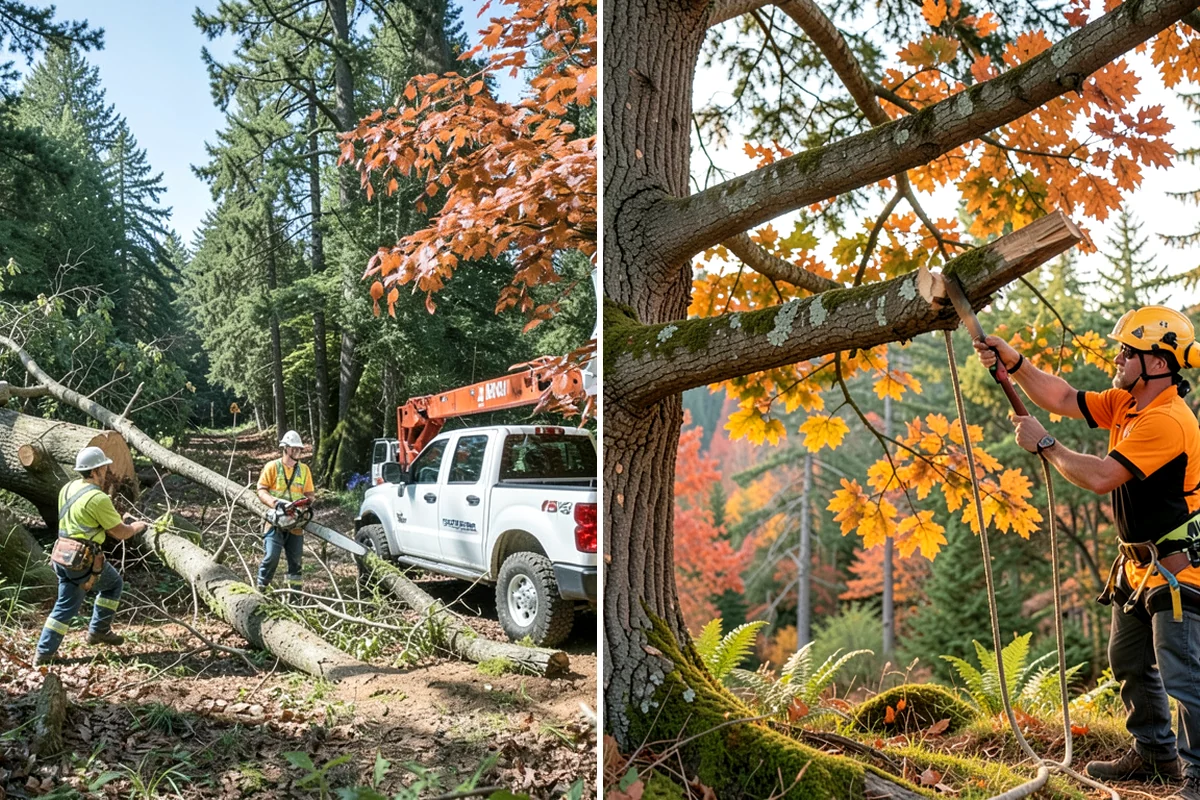 Driveway clearance pruning in Lakewood, Pierce County, WA - Assess canopy condition and pruning objectives