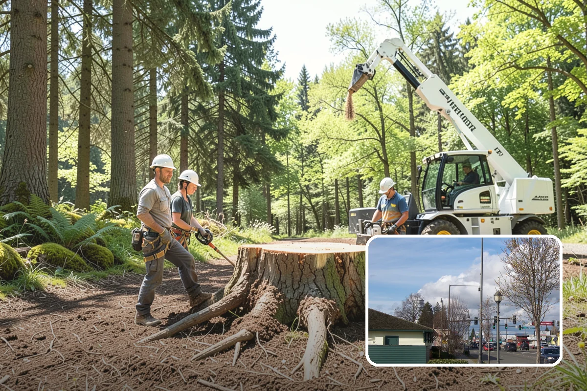 Driveway clearance pruning in Marysville, Snohomish County, WA - Improves tree structure, health, and appearance