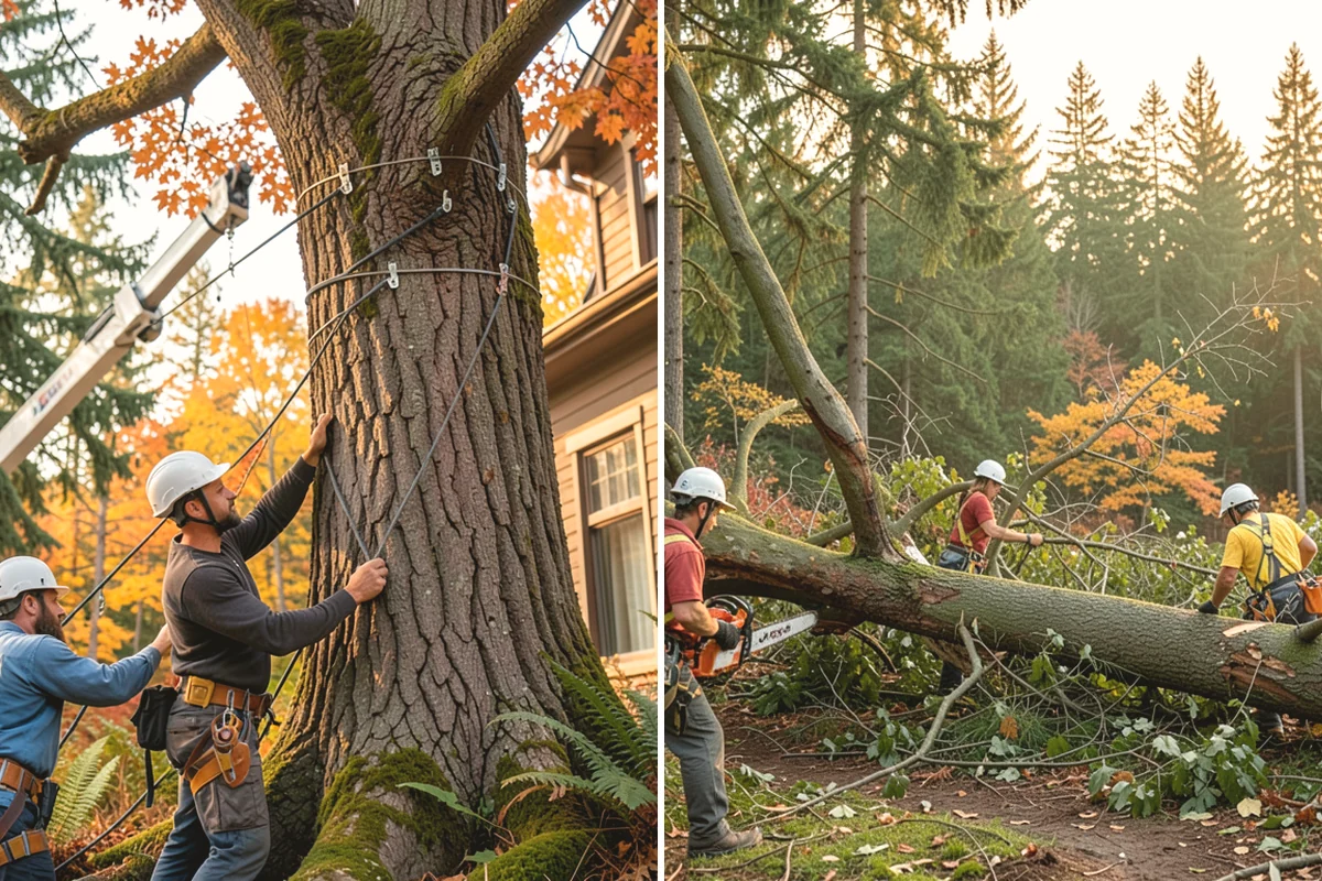 Driveway clearance pruning in Mill Creek, Snohomish County, WA - Assess canopy condition and pruning objectives