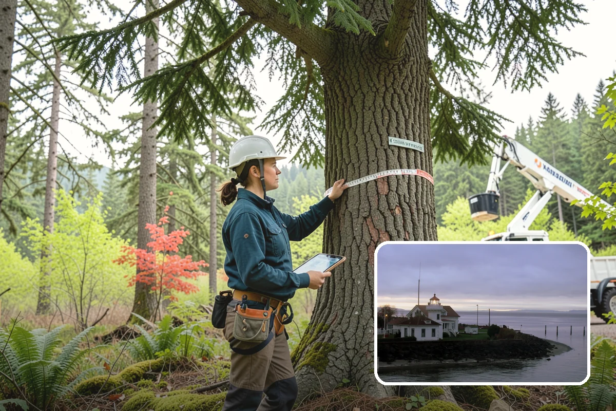 Driveway clearance pruning in Mukilteo, Snohomish County, WA - Improves tree structure, health, and appearance