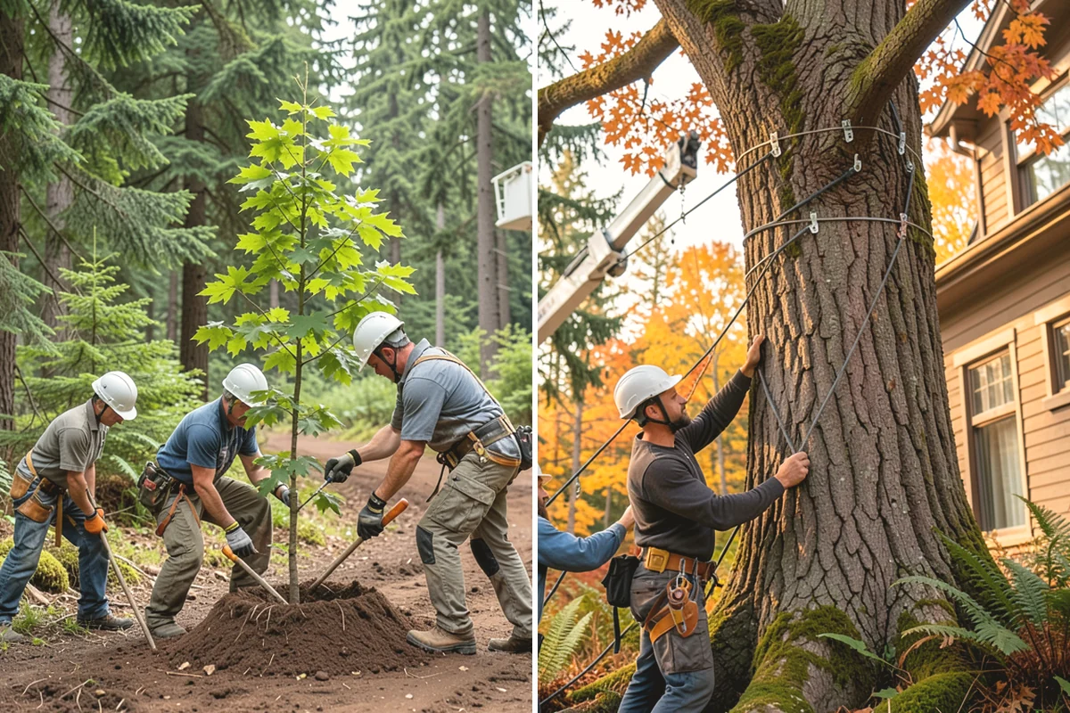 Driveway clearance pruning in Oak Harbor, Island County, WA - Assess canopy condition and pruning objectives