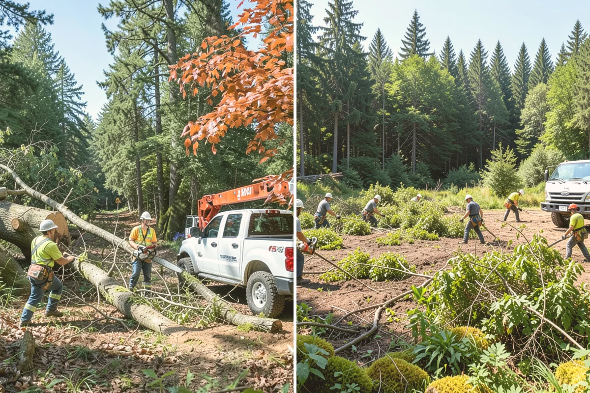 Driveway clearance pruning in Orting, Pierce County, WA - Assess canopy condition and pruning objectives