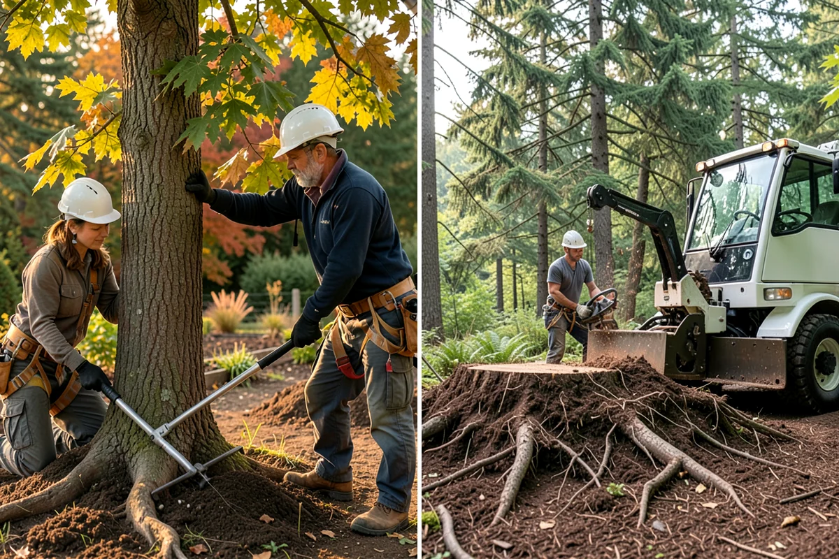 Driveway clearance pruning in Puyallup, Pierce County, WA - Assess canopy condition and pruning objectives