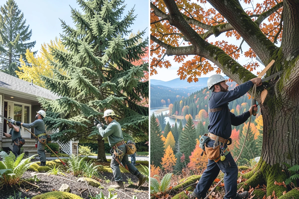 Driveway clearance pruning in Redmond, King County, WA - Assess canopy condition and pruning objectives