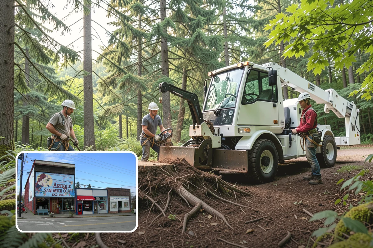 Driveway clearance pruning in Ruston, Pierce County, WA - Improves tree structure, health, and appearance