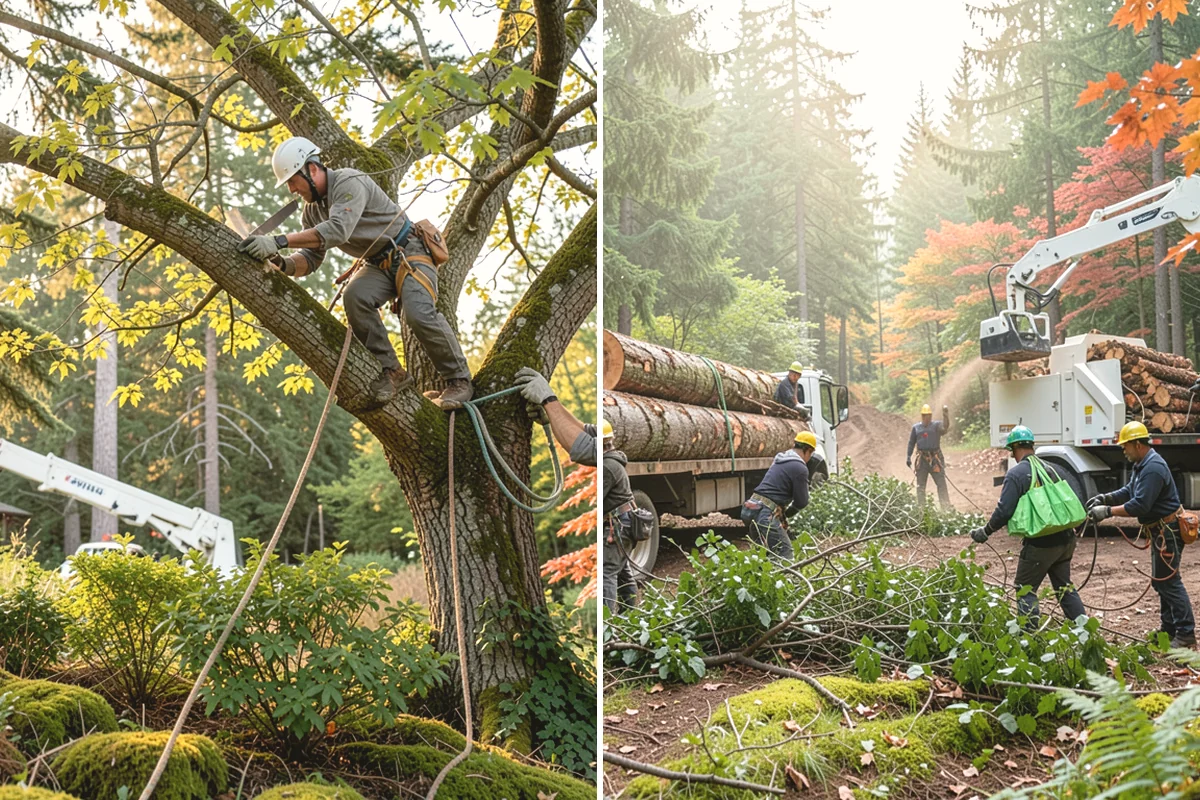Driveway clearance pruning in Ruston, Pierce County, WA - Assess canopy condition and pruning objectives