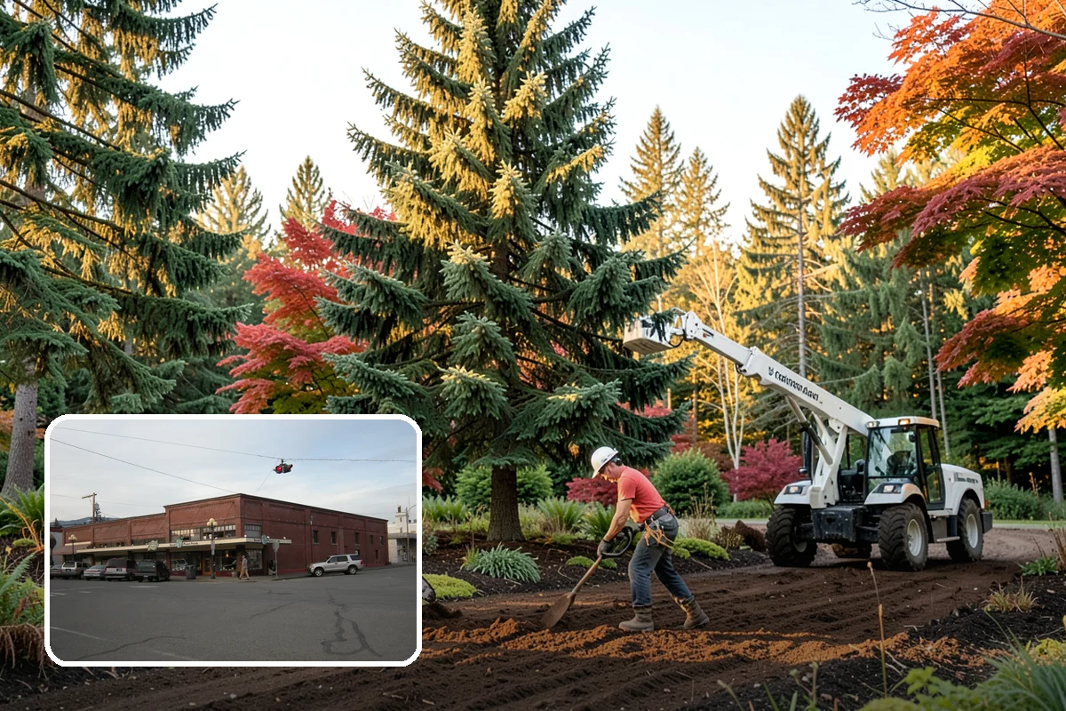 Driveway clearance pruning in Sedro-Woolley, Skagit County, WA - Improves tree structure, health, and appearance