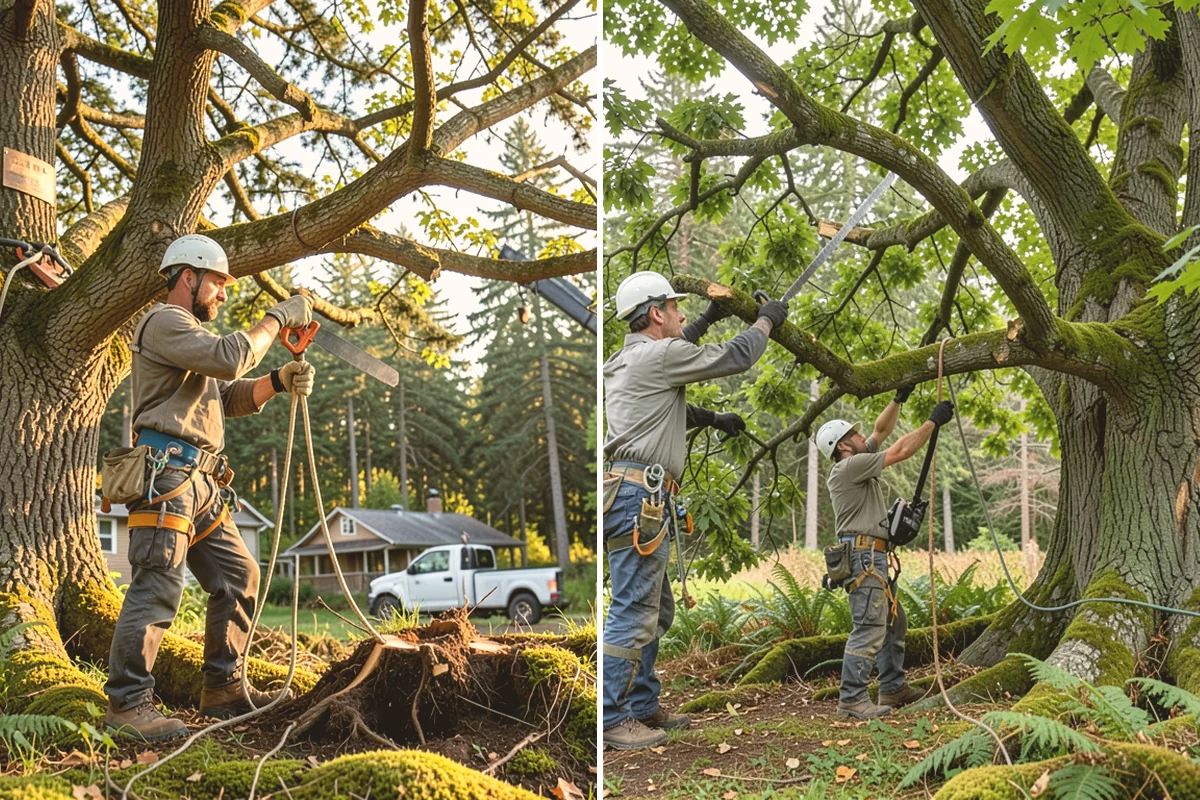 Driveway clearance pruning in Snohomish, Snohomish County, WA - Assess canopy condition and pruning objectives