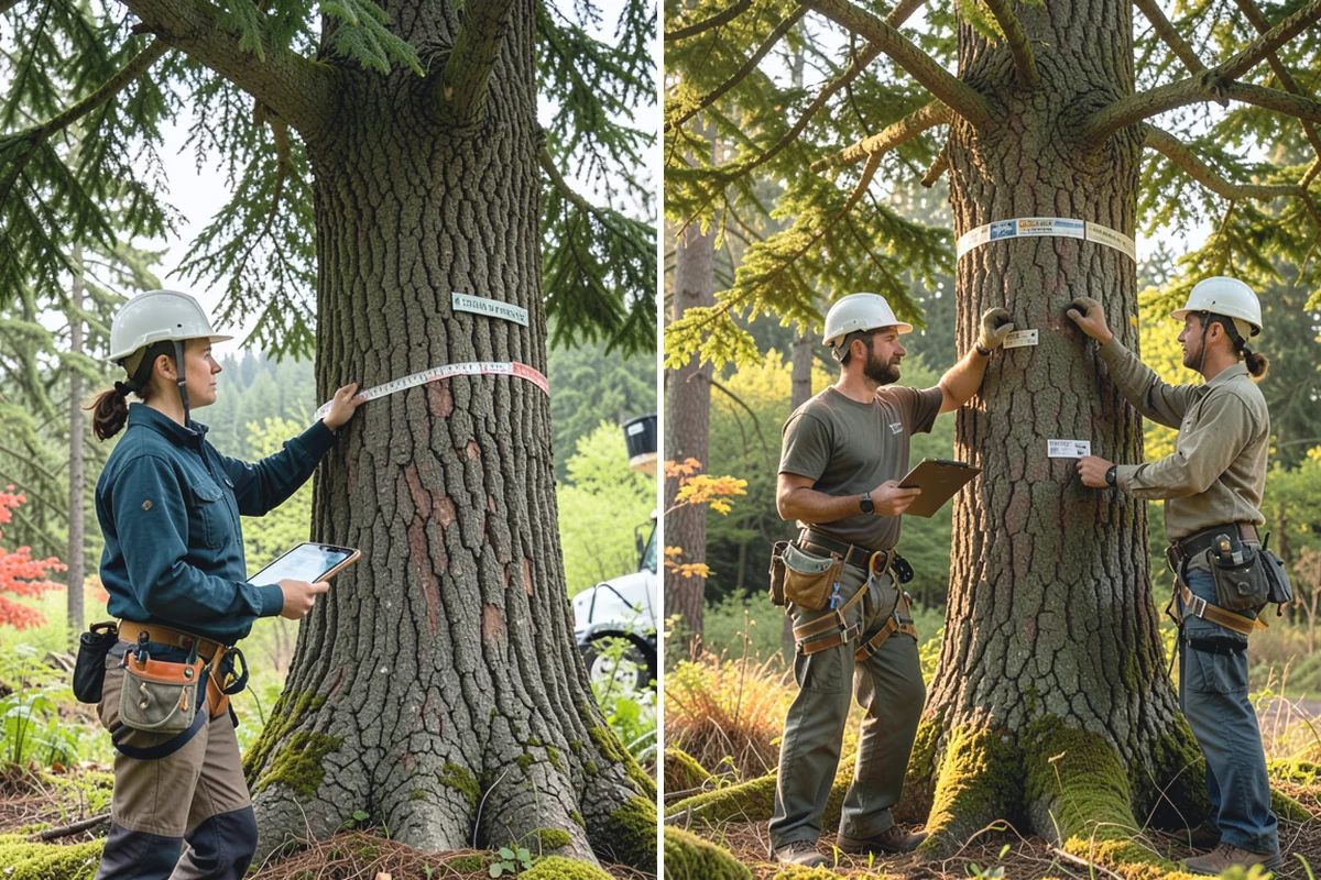 Driveway clearance pruning in South Prairie, Pierce County, WA - Assess canopy condition and pruning objectives