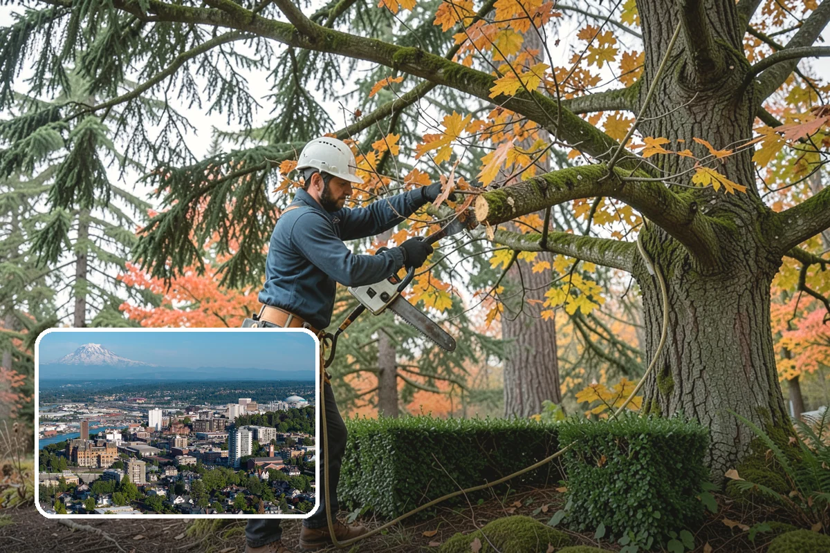Driveway clearance pruning in Tacoma, Pierce County, WA - Improves tree structure, health, and appearance