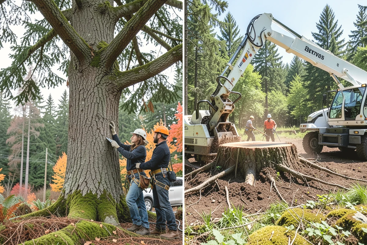 Driveway clearance pruning in Tacoma, Pierce County, WA - Assess canopy condition and pruning objectives