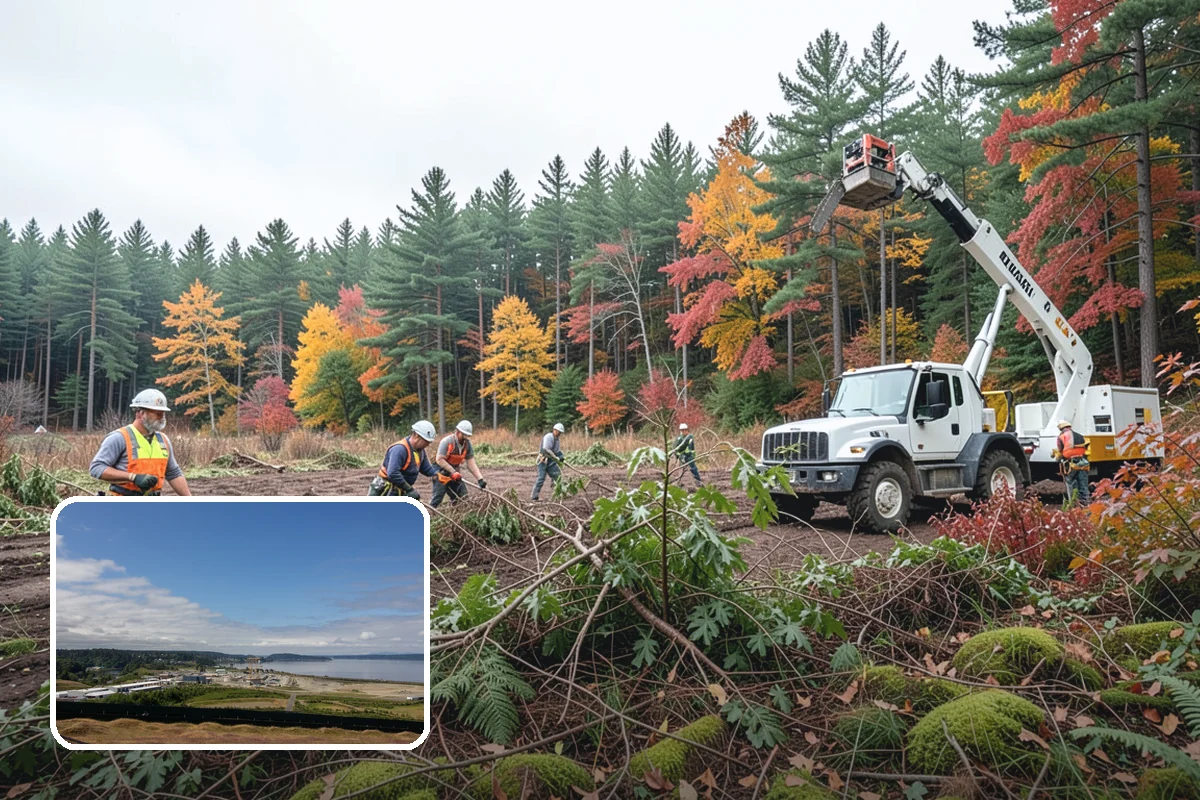 Driveway clearance pruning in University Place, Pierce County, WA - Improves tree structure, health, and appearance