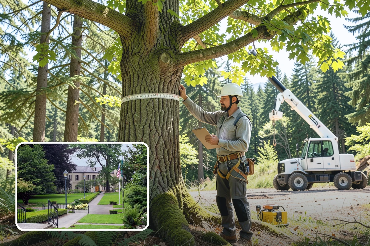 Driveway clearance pruning in Woodinville, King County, WA - Improves tree structure, health, and appearance