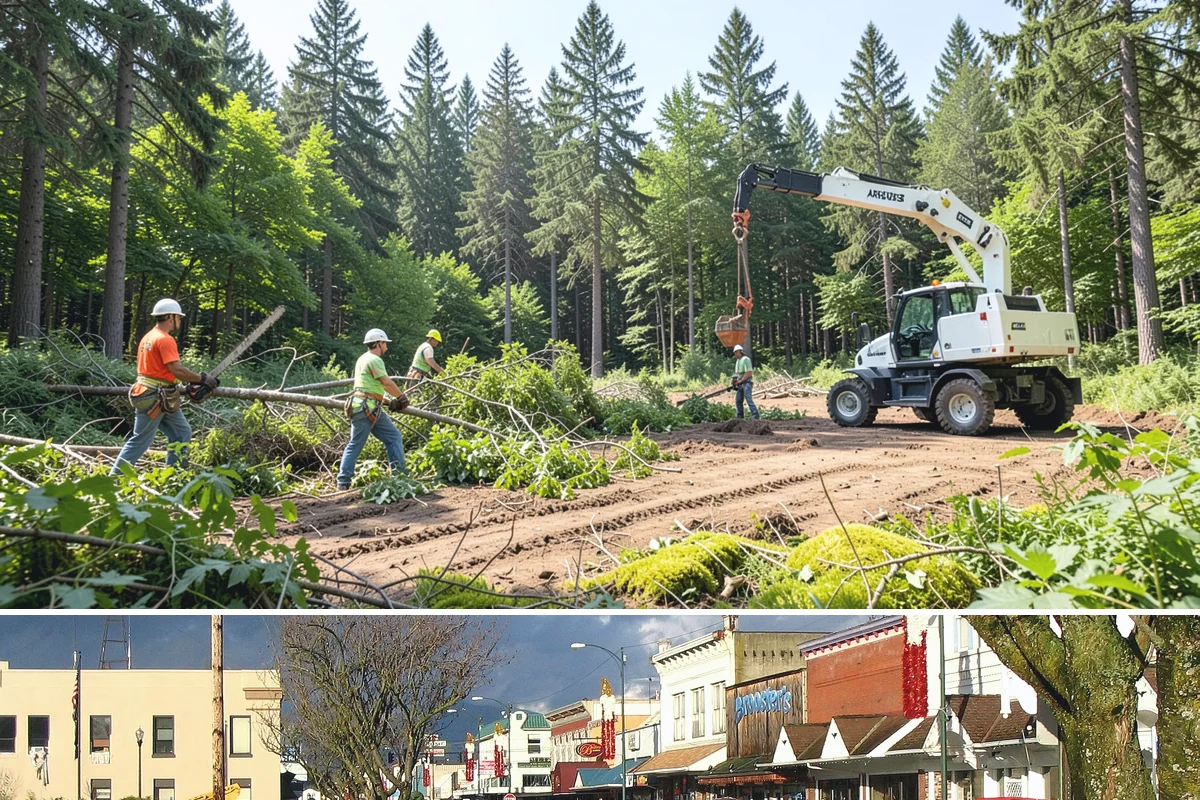 Drone tree inspections in Arlington, Snohomish County, WA - Inspections are performed year-round but methods adapt to seasonal foliage changes that affect visibility of defects in Puget...