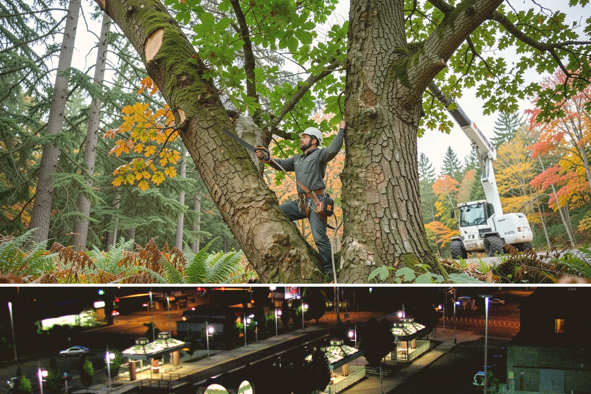 Drone tree inspections in Auburn, King County, WA - Inspections are performed year-round but methods adapt to seasonal foliage changes that affect visibility of defects in Puget...
