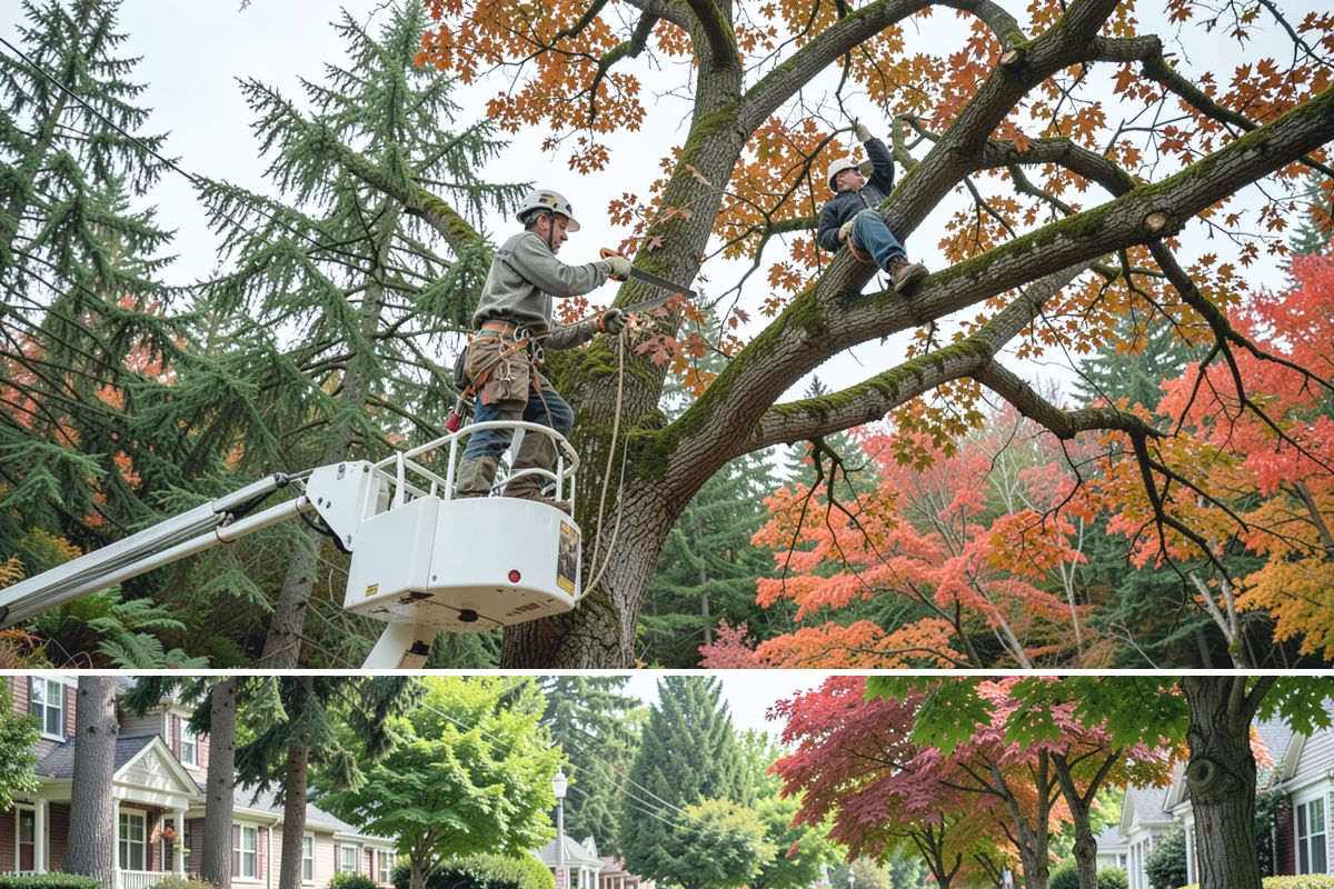 Drone tree inspections in Beaux Arts Village, King County, WA - Inspections are performed year-round but methods adapt to seasonal foliage changes that affect visibility of defects in Puget...