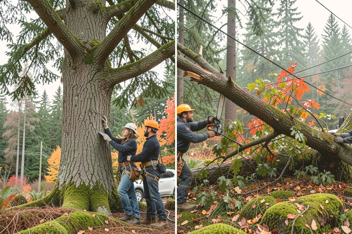 Drone tree inspections in Bothell, King County, WA - Gather site and tree information