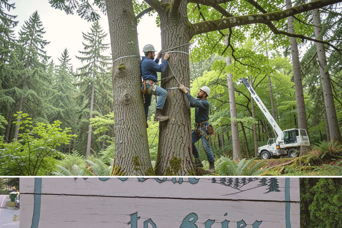 Drone tree inspections in Brier, Snohomish County, WA - Inspections are performed year-round but methods adapt to seasonal foliage changes that affect visibility of defects in Puget...