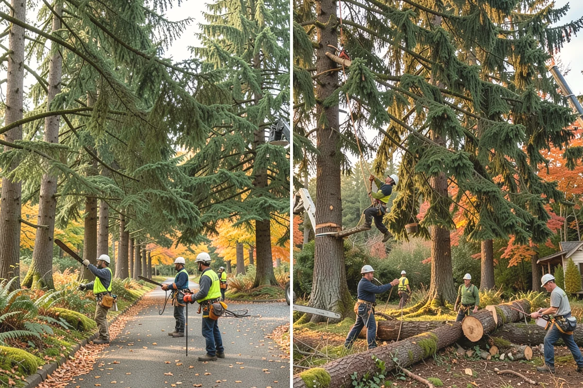 Drone tree inspections in Carbonado, Pierce County, WA - Gather site and tree information