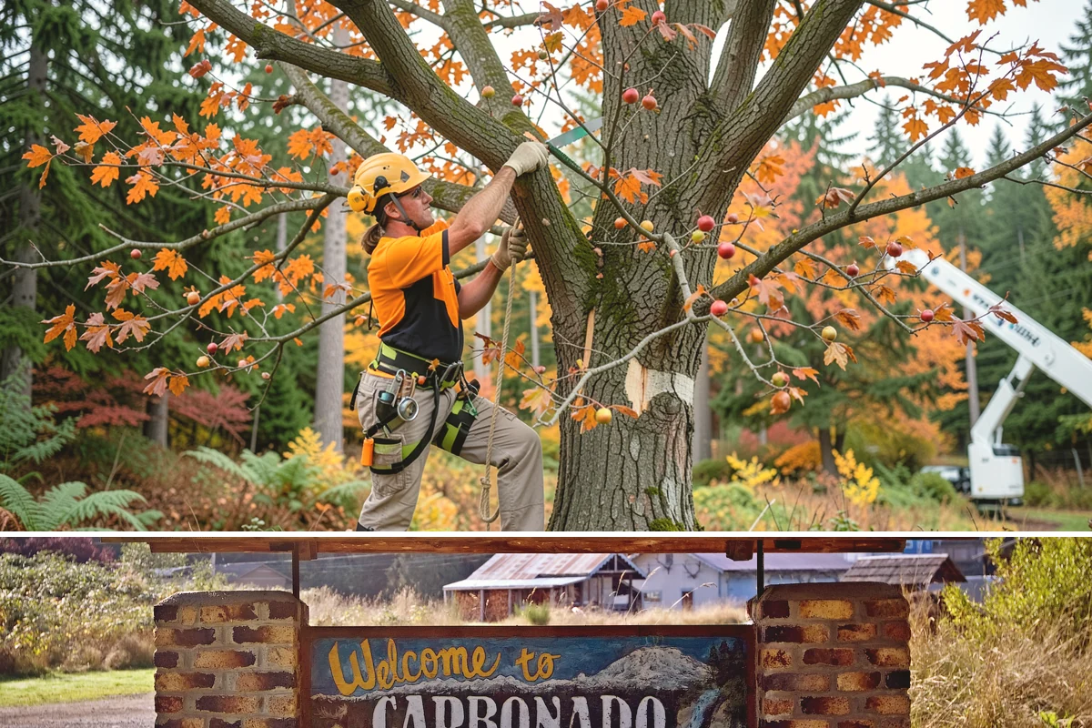 Drone tree inspections in Carbonado, Pierce County, WA - Inspections are performed year-round but methods adapt to seasonal foliage changes that affect visibility of defects in Puget...