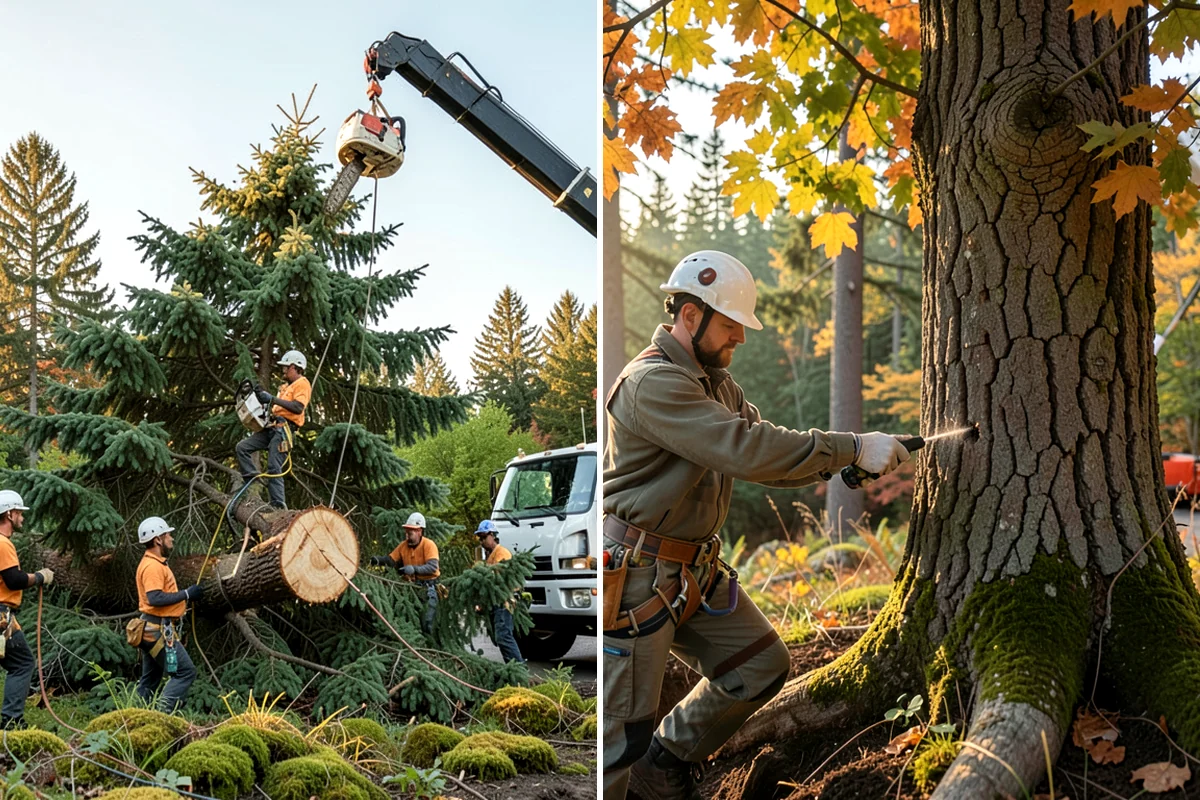 Drone tree inspections in Concrete, Skagit County, WA - Gather site and tree information