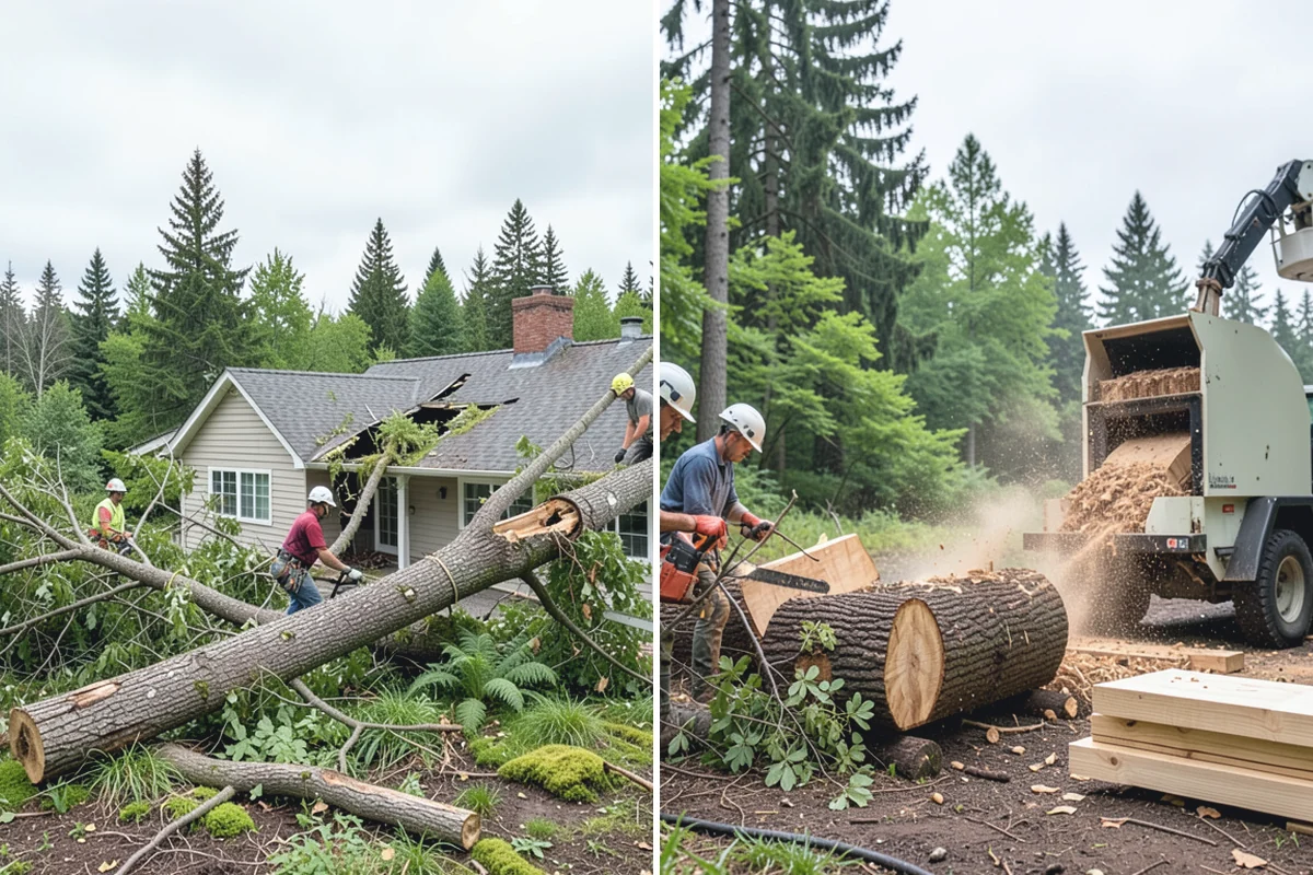 Drone tree inspections in Darrington, Snohomish County, WA - Gather site and tree information