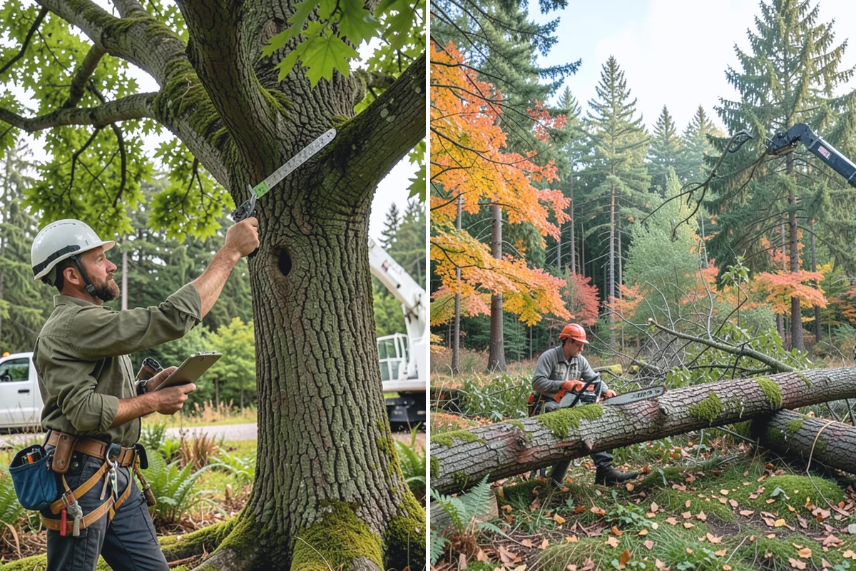 Drone tree inspections in Des Moines, King County, WA - Gather site and tree information