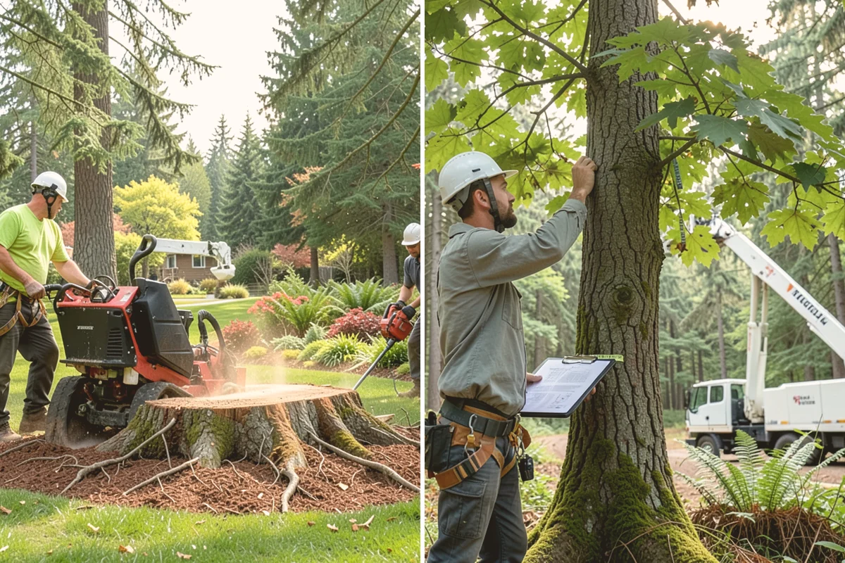 Drone tree inspections in Eatonville, Pierce County, WA - Gather site and tree information