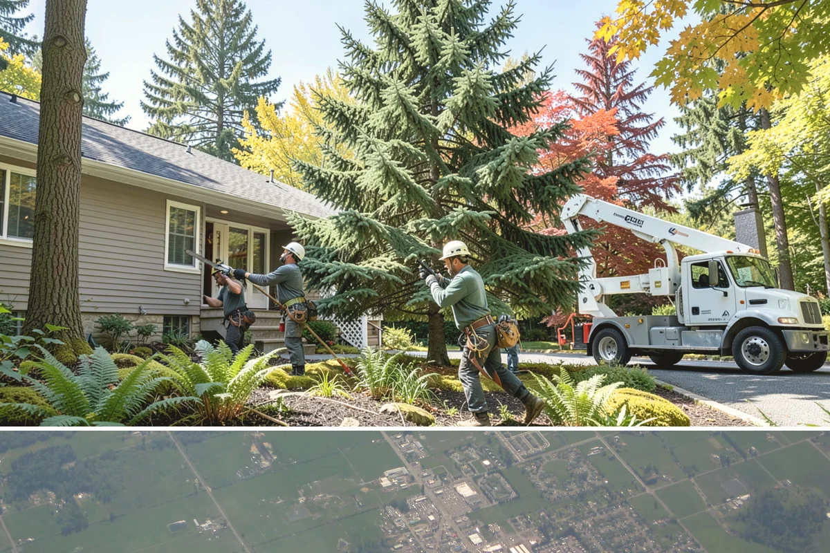 Drone tree inspections in Enumclaw, King County, WA - Inspections are performed year-round but methods adapt to seasonal foliage changes that affect visibility of defects in Puget...