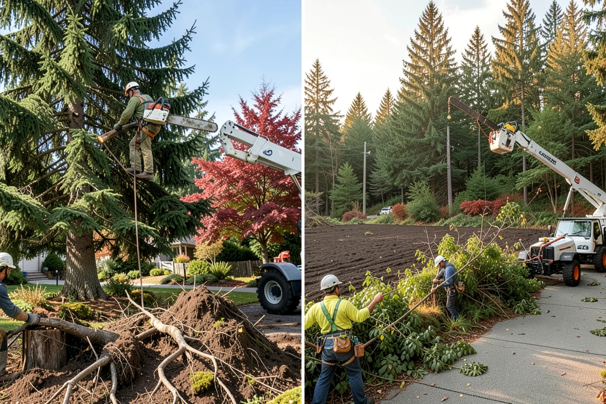 Drone tree inspections in Fircrest, Pierce County, WA - Gather site and tree information