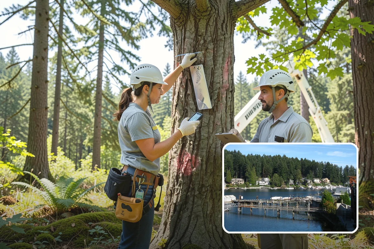 Drone tree inspections in Gig Harbor, Pierce County, WA - Provides expert, objective guidance